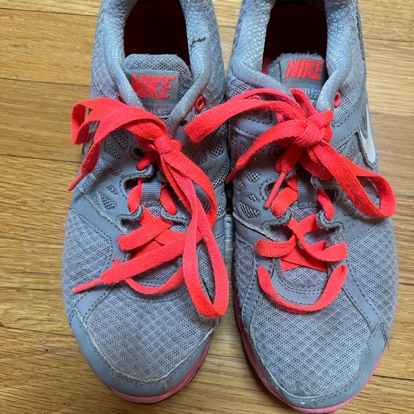 Nike Shoes - Nike Grey and Pink Running Shoes